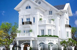 Một số mẫu biệt thự kiểu pháp đẹp hiện đại