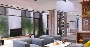 trang trí cây xanh trong phòng